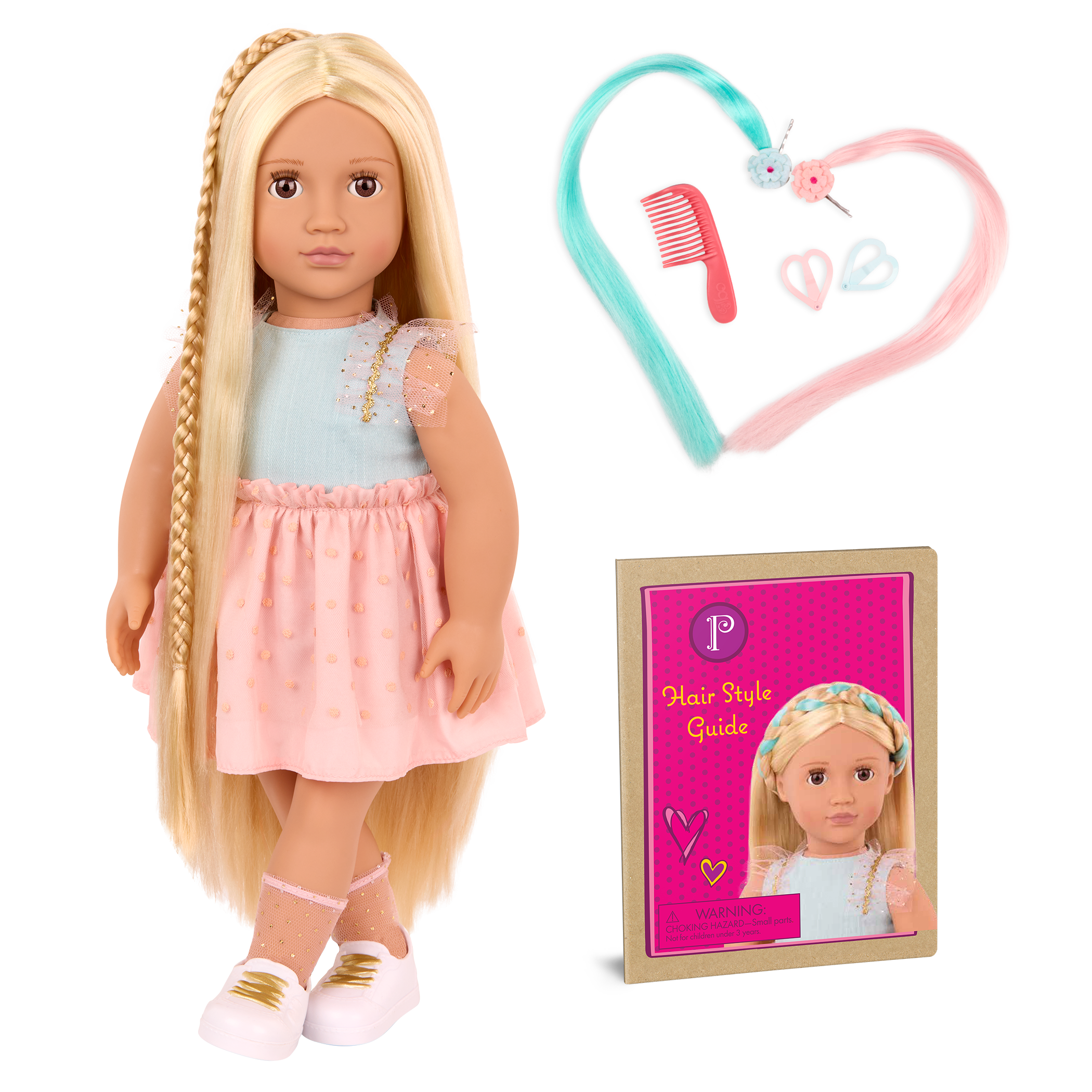 Our Generation Play Hairdoll Poppy 18-inch Hair Grow Doll Our
