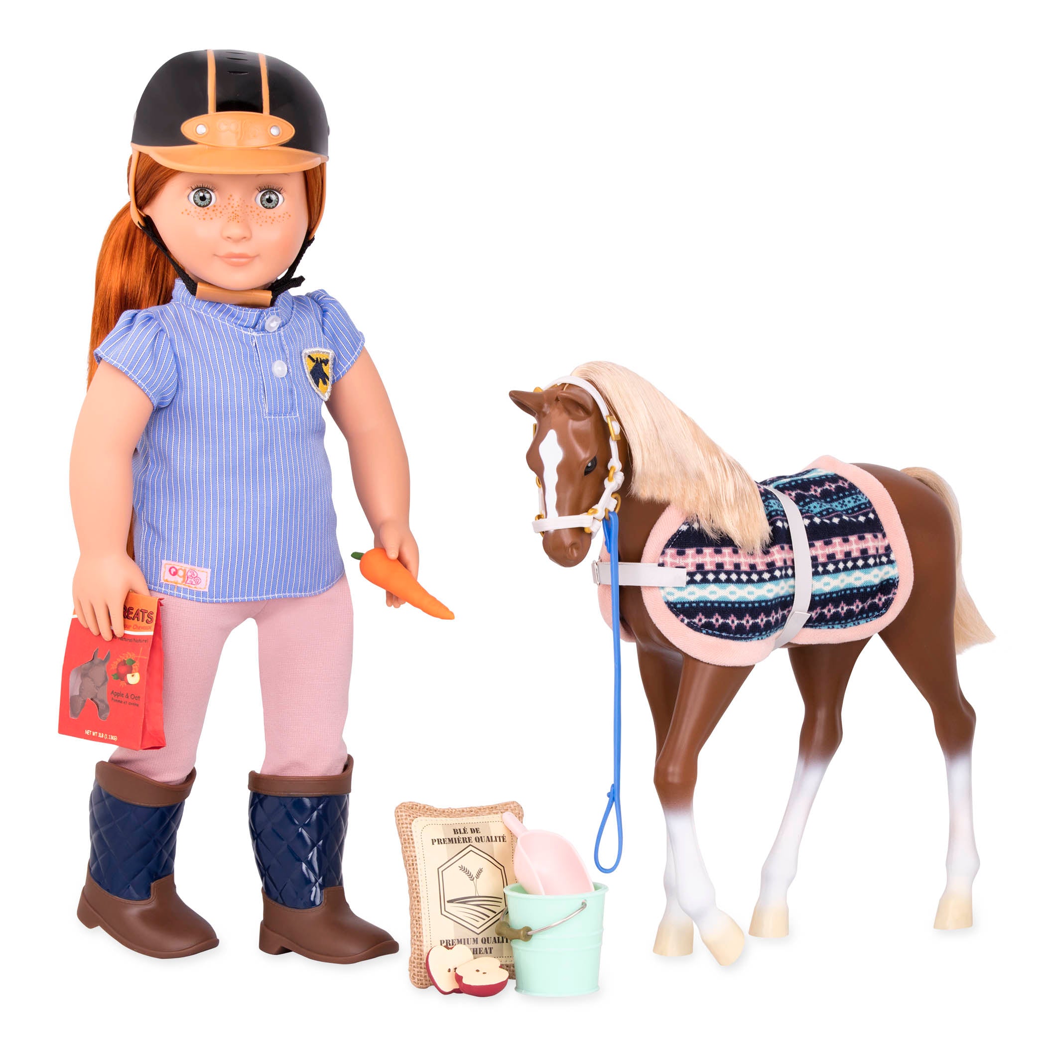 Horse Feeding Set 18 Doll Accessories Our Generation Our Horse Feeding Set 18 Doll Accessories Our Generation Our
