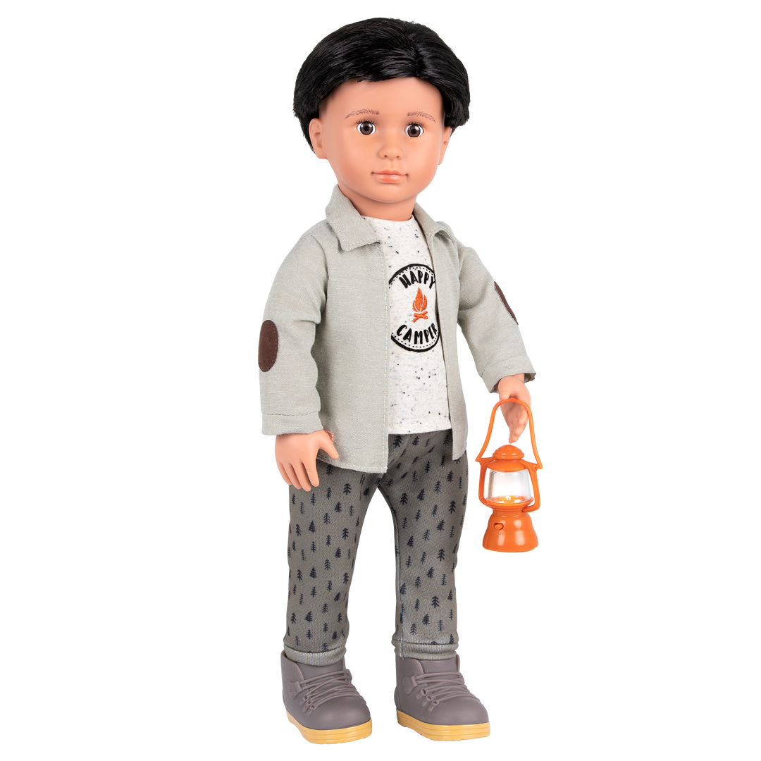 Campsite Delight Camping Outfit for 18-inch Boy Dolls