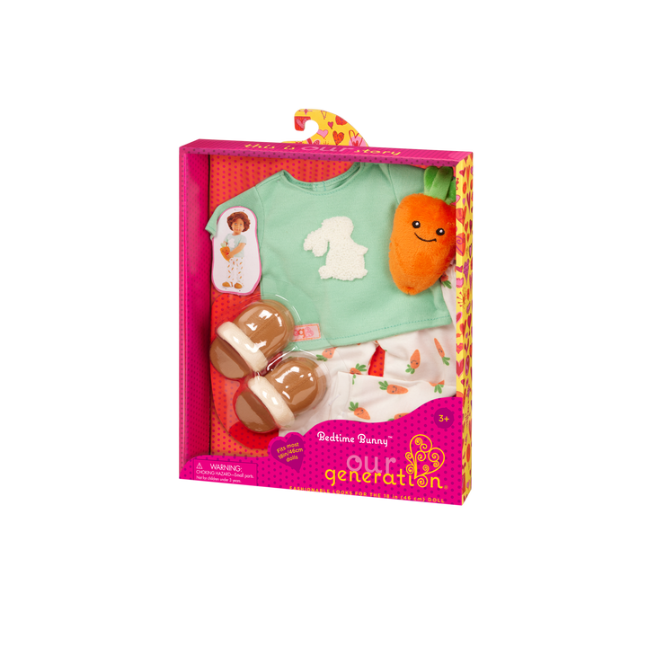 Our Generation Bedtime Bunny Pajama Outfit for 18-inch Boy Dolls