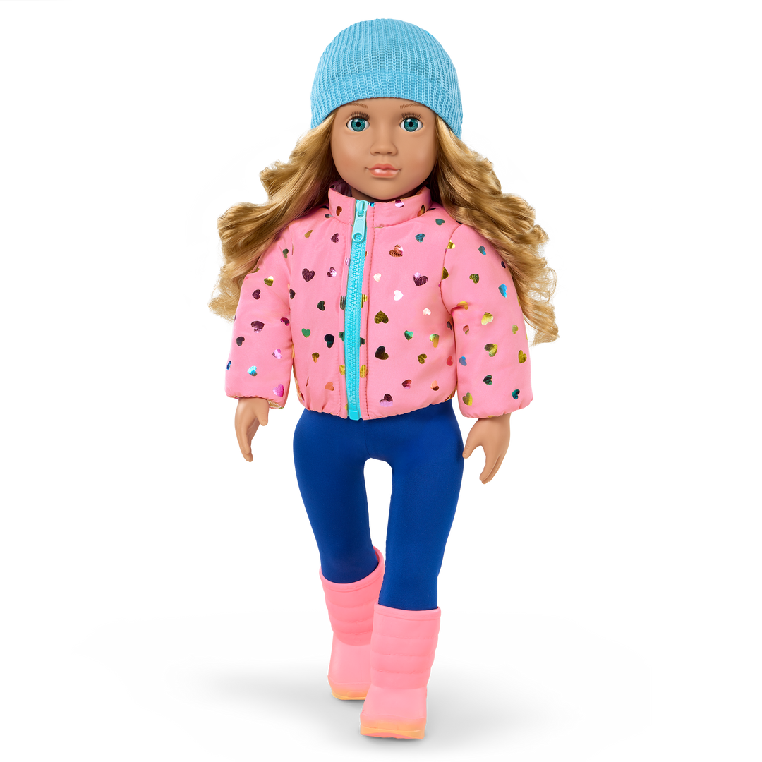 Our Generation Snowflake Surprise Outdoor Outfit for 18-inch Dolls