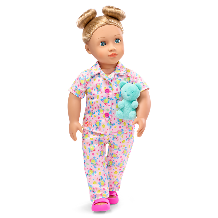 Our Generation Snuggly Bears Surprise Pajama Outfit for 18-inch Dolls