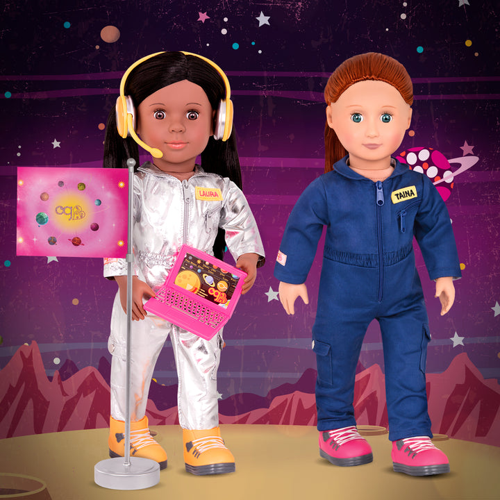 18-inch astronaut doll with space accessories