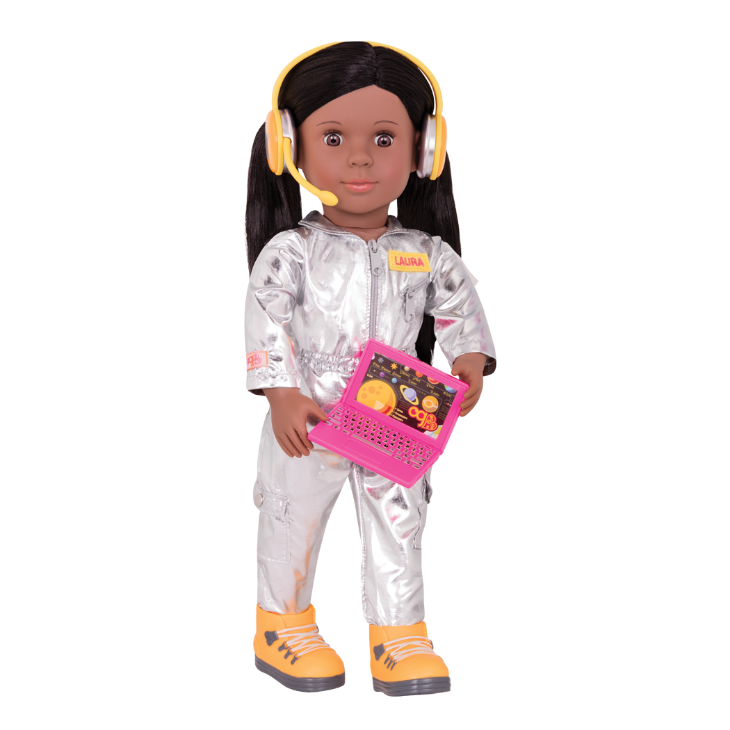 18-inch astronaut doll with space accessories