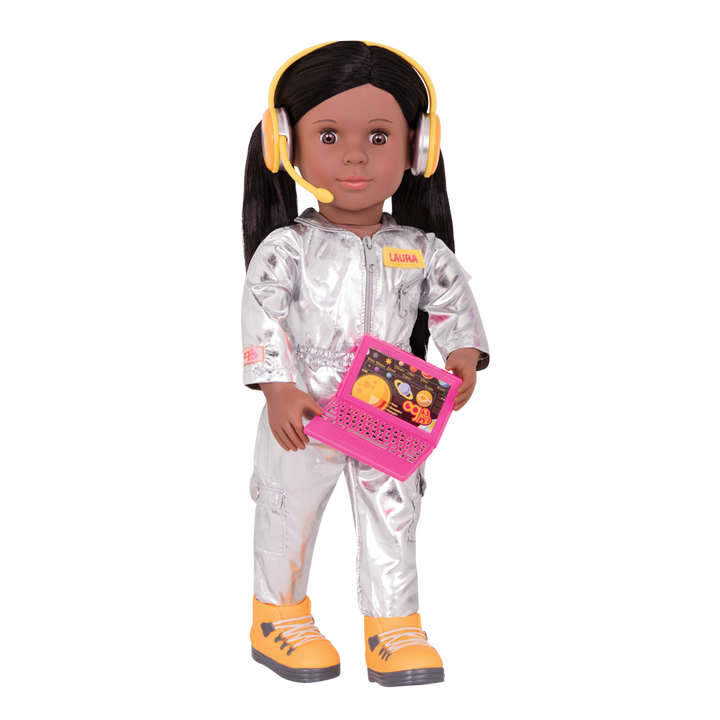 18-inch astronaut doll with space accessories