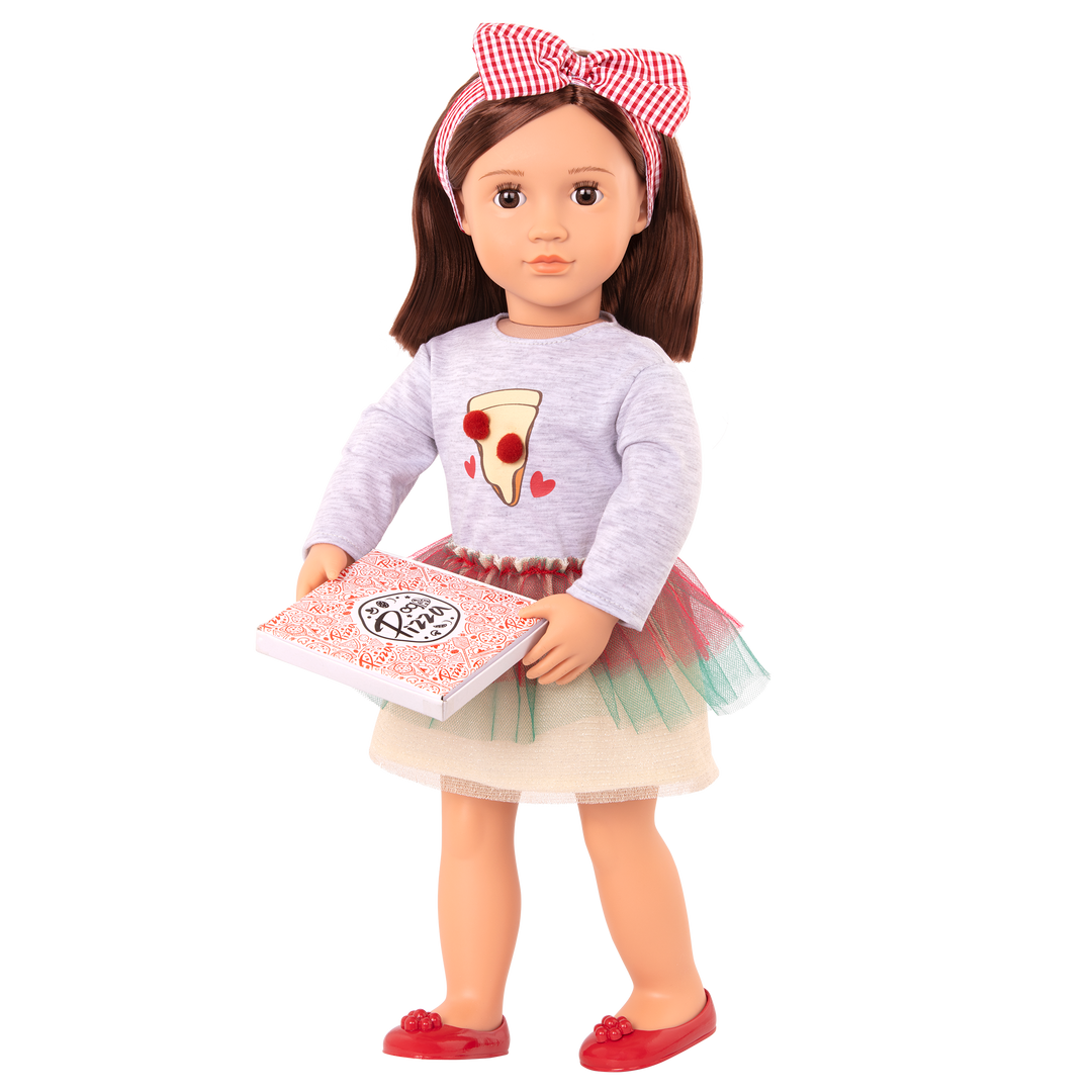 Our Generation Posable 18-inch Pizza Chef Doll Francesca