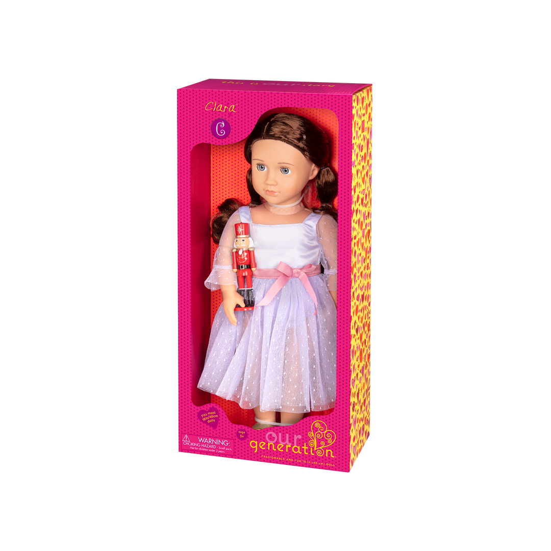 Our Generation 18-inch Ballerina Doll Clara & Nutcracker Accessory