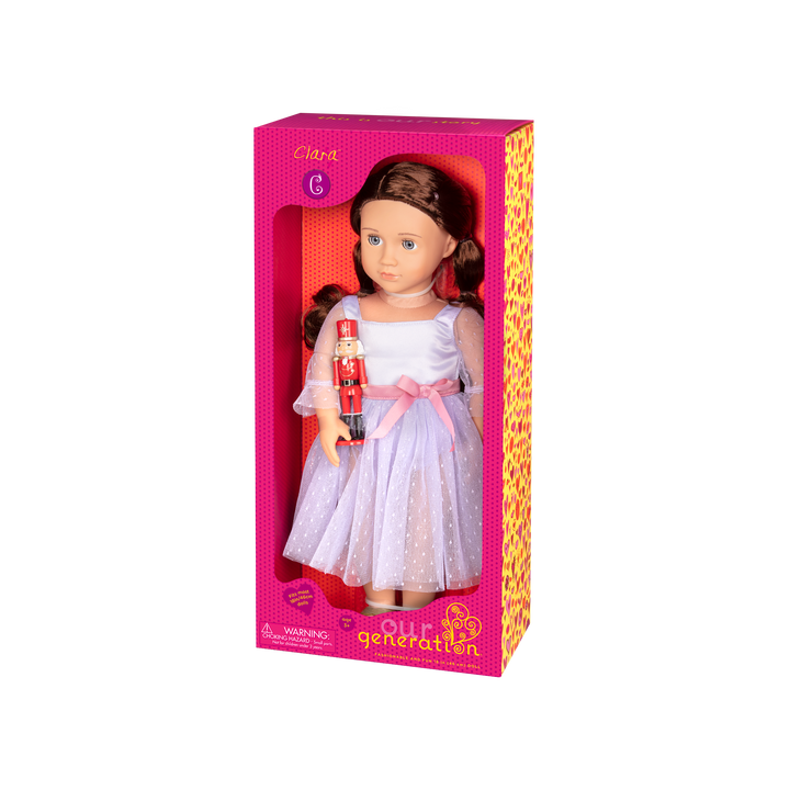 Our Generation 18-inch Ballerina Doll Clara & Nutcracker Accessory