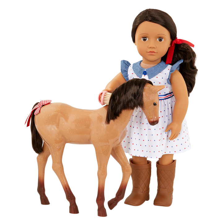 Our Generation 18-inch Equestrian Doll Daria & Foal