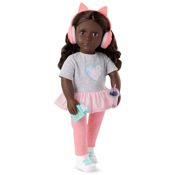 Our Generation 18-inch Doll Kezia & Travel Accessories