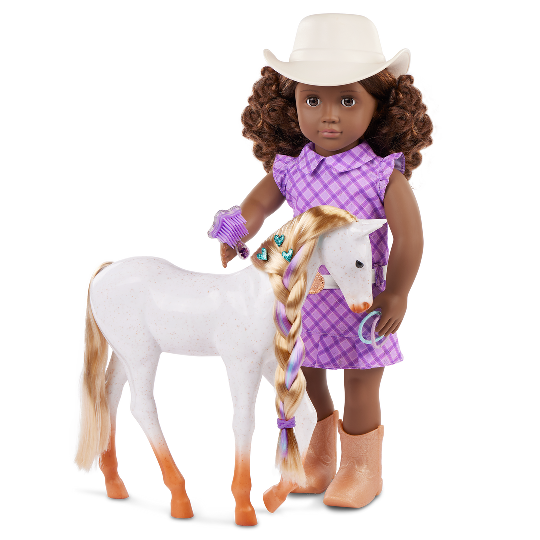 Our Generation 46 cm Doll Valerie & Pet Foal Set