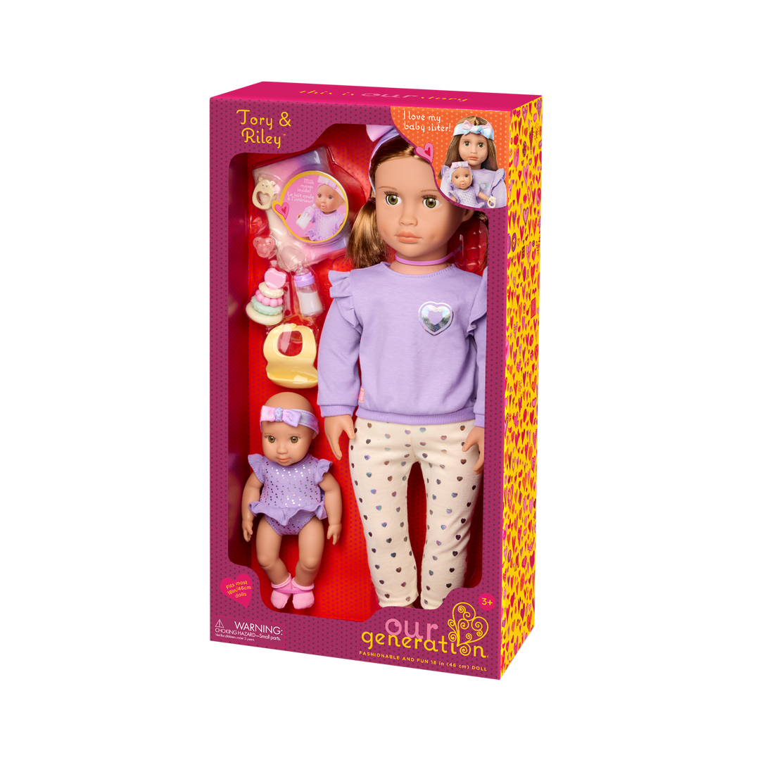 Our Generation 46 cm Doll Tory & Baby Sister Riley