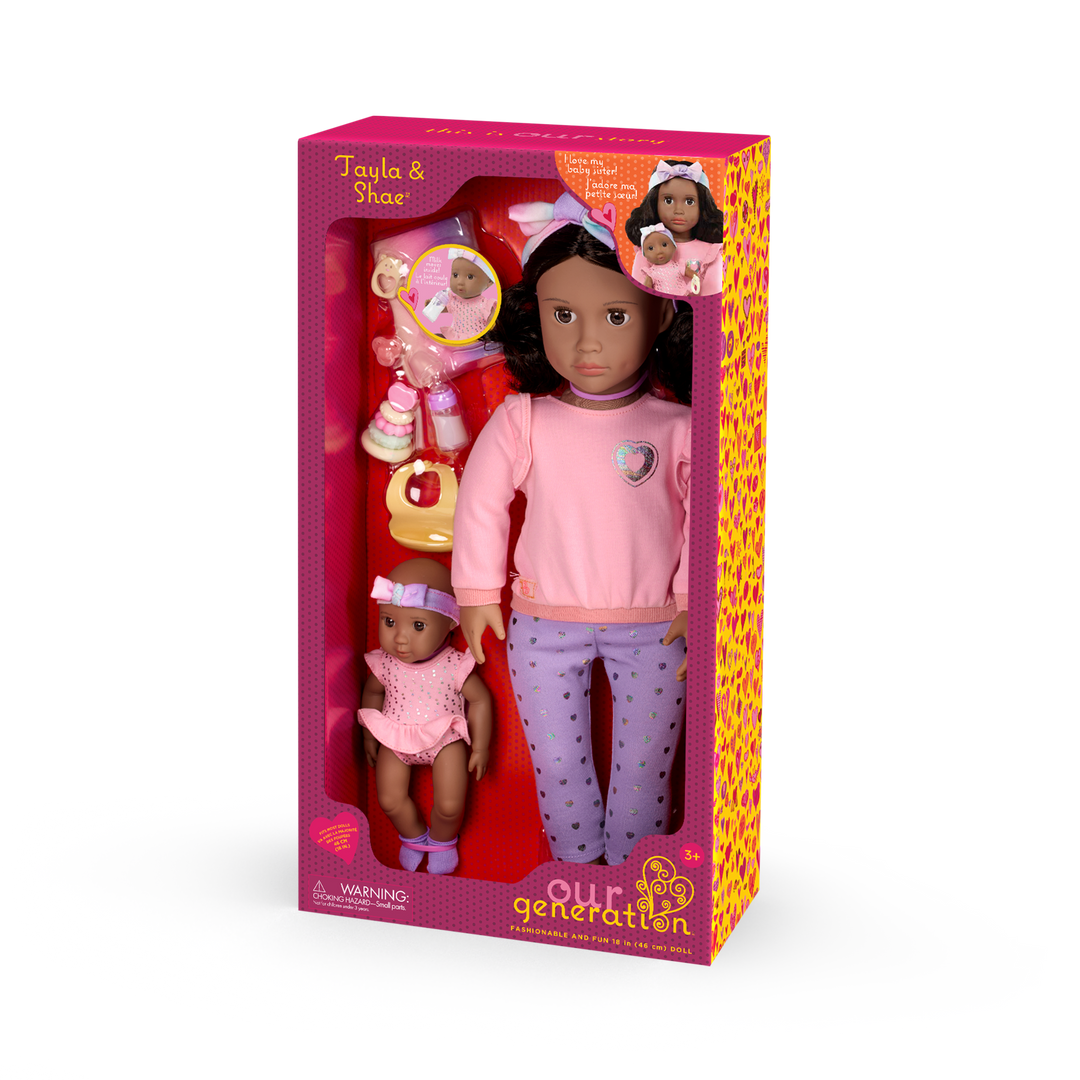 Our Generation 46 cm Doll Tayla & Baby Sister Shae