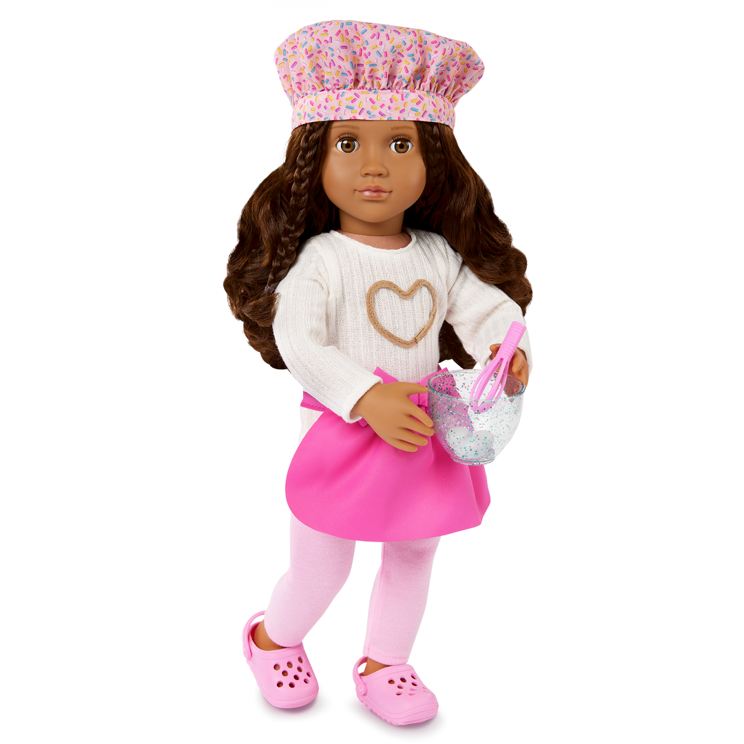 Our Generation 18-inch Doll Paola & Baking Accessories