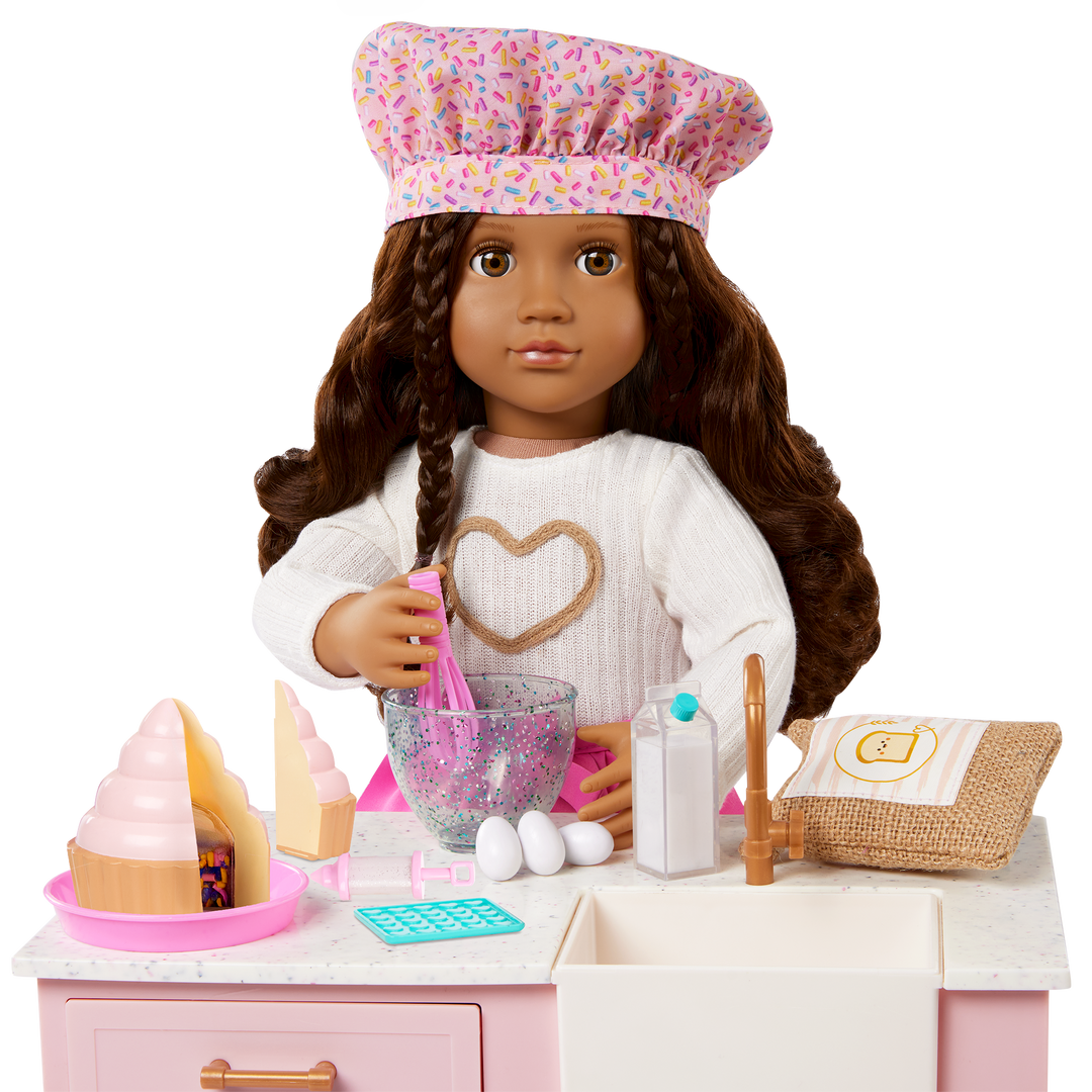 Our Generation 18-inch Doll Paola & Baking Accessories