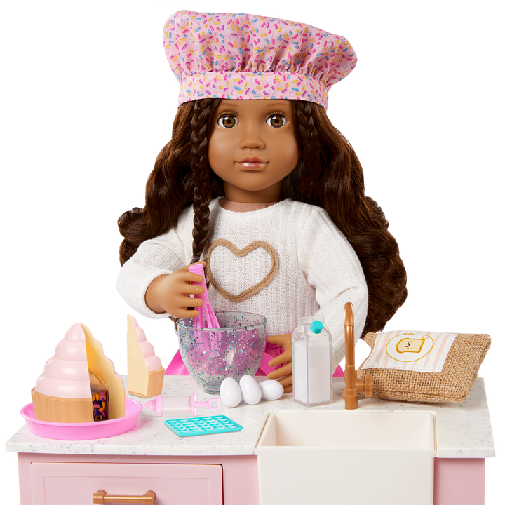 Our Generation 18-inch Doll Paola & Baking Accessories