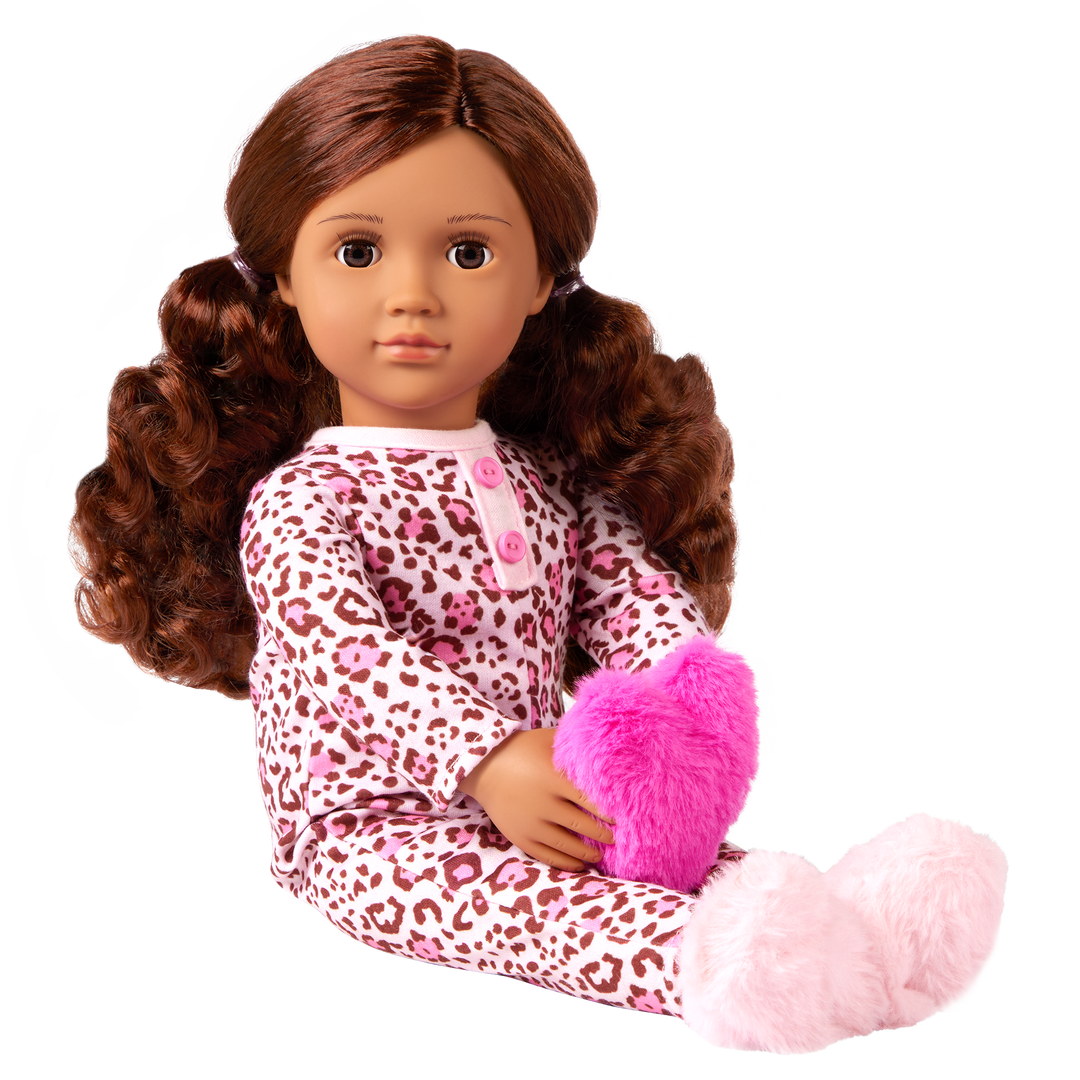 Our Generation 46 cm Doll Gracia in Leopard Pajama