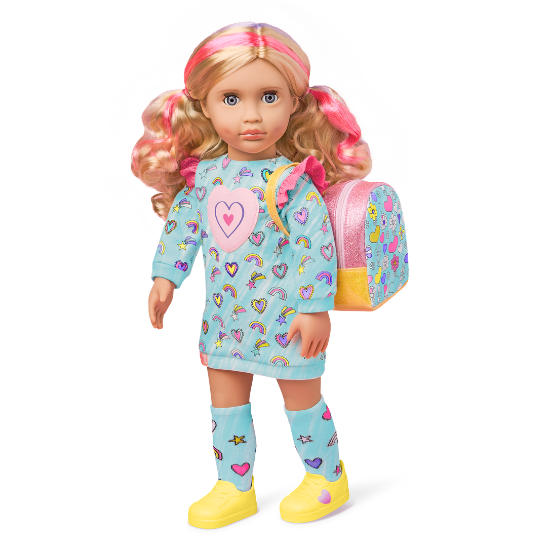 Our Generation 18-inch Doll Aya Color Me Fabulous