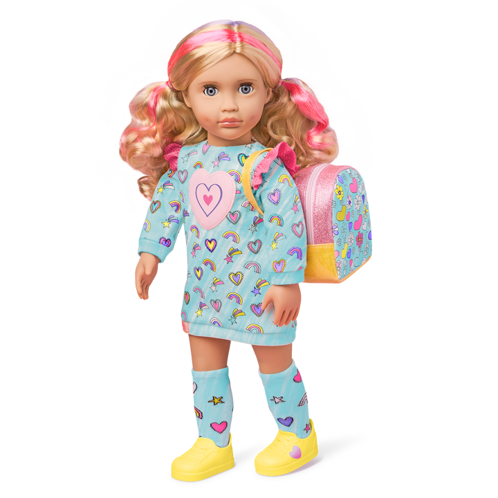 Our Generation 18-inch Doll Aya Color Me Fabulous