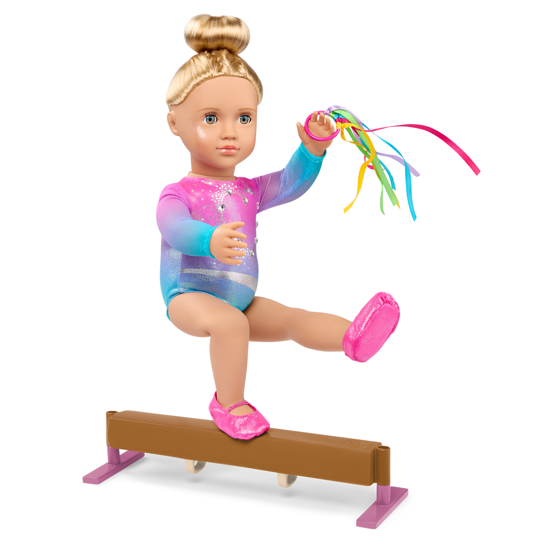 Our Generation 18-inch Gymnastics Doll Elia Dreams & Beams