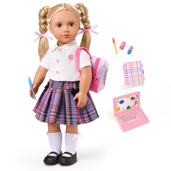 Our Generation 18-inch Doll Erica & School Accessories