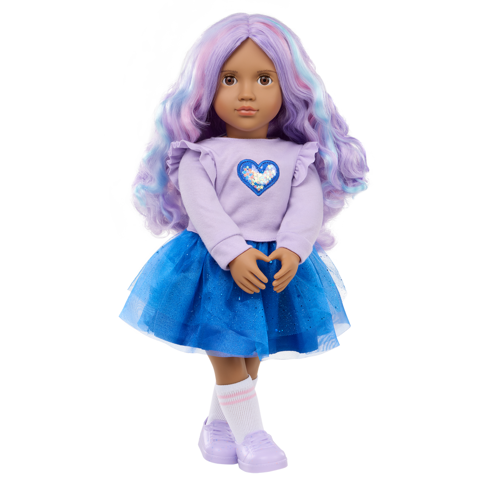 Our Generation 18-inch Doll Violeta Purple Hair