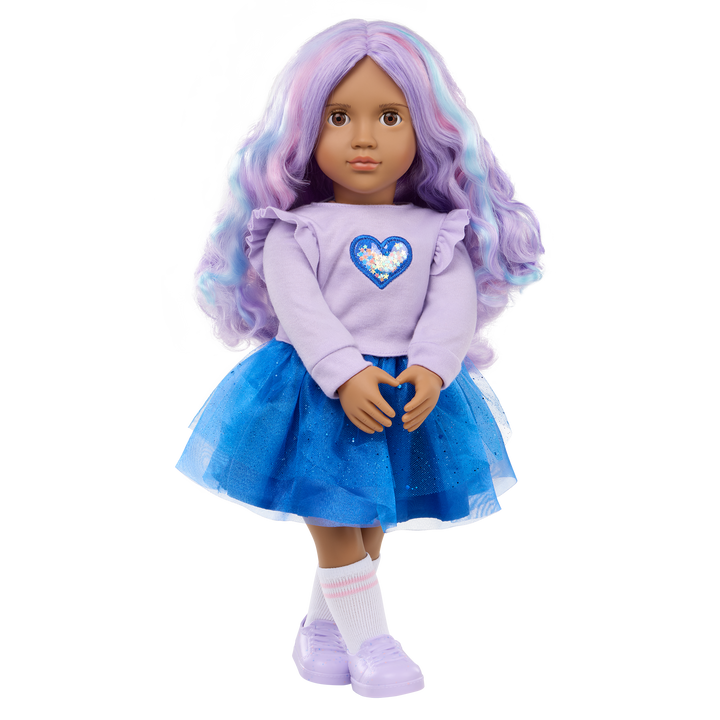 Our Generation 18-inch Doll Violeta Purple Hair