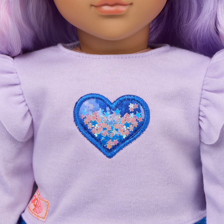 Our Generation 18-inch Doll Violeta Purple Hair