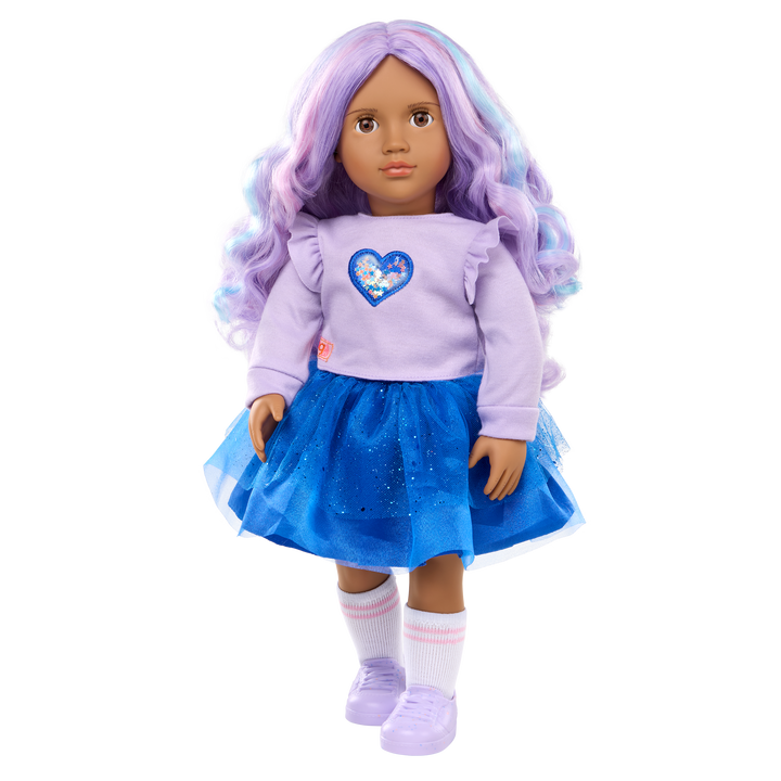 Our Generation 18-inch Doll Violeta Purple Hair