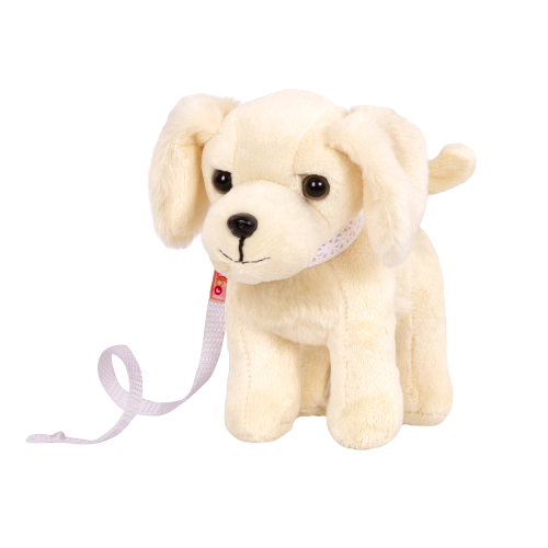 6-inch Posable Golden Retriever Pup for 18-inch Dolls