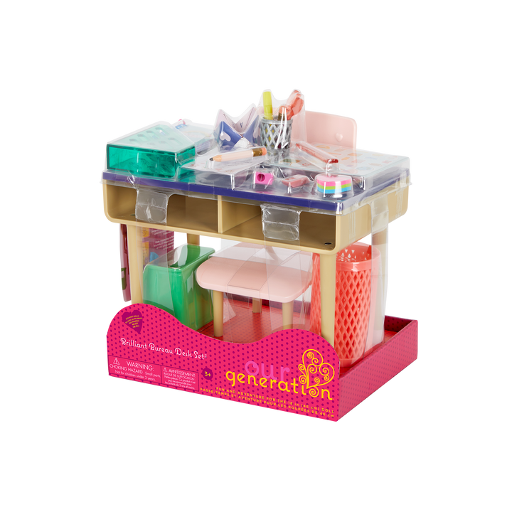 Our Generation Brilliant Bureau Desk Set for 18-inch Dolls