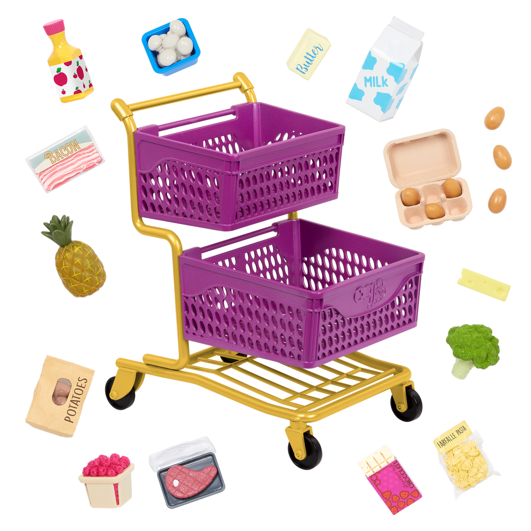 Our Generation At the Market Shopping Cart for 18-inch Dolls