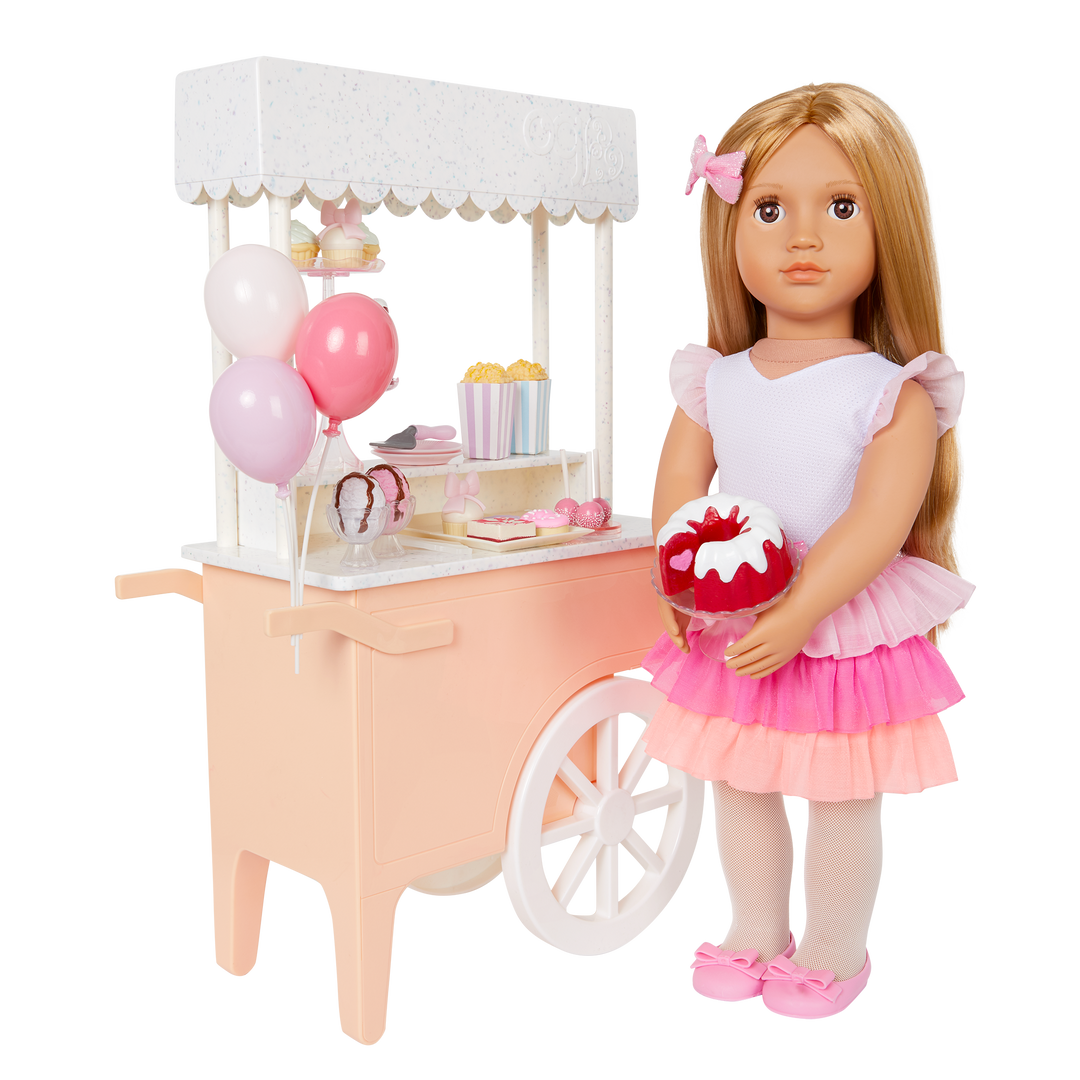 Oh So Sweet Cart 18-inch doll sweets playset