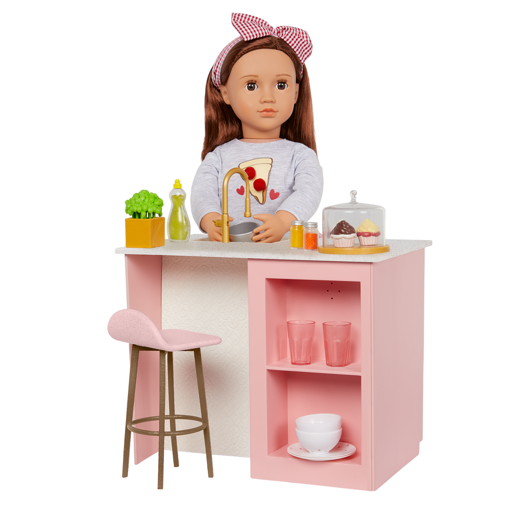 Our Generation Cooking Island Kitchen Playset for 18-inch Dolls