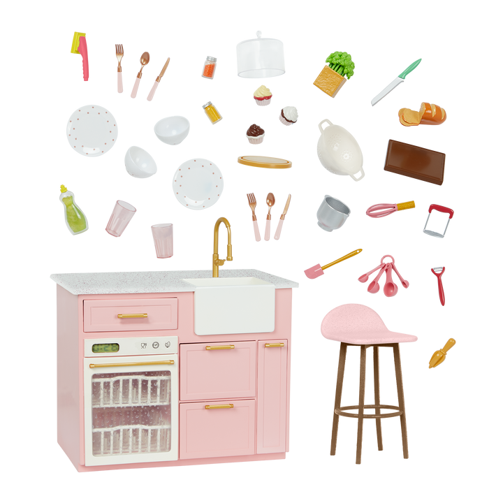 Our Generation Cooking Island Kitchen Playset for 18-inch Dolls