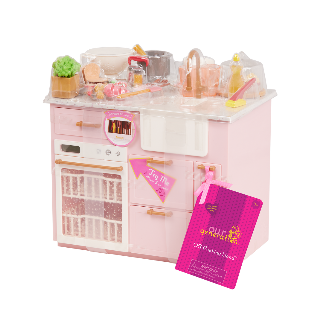 Our Generation Cooking Island Kitchen Playset for 18-inch Dolls