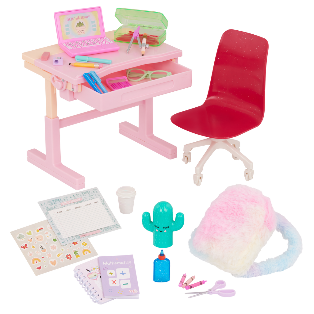 School Dreams 18-inch Doll Desk Our Generation – Our