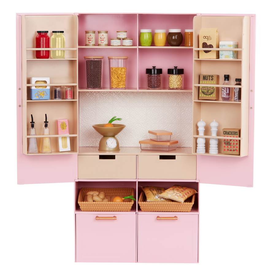 Pretty Pantry | 18" Doll Kitchen Playset | Our Generation – Our