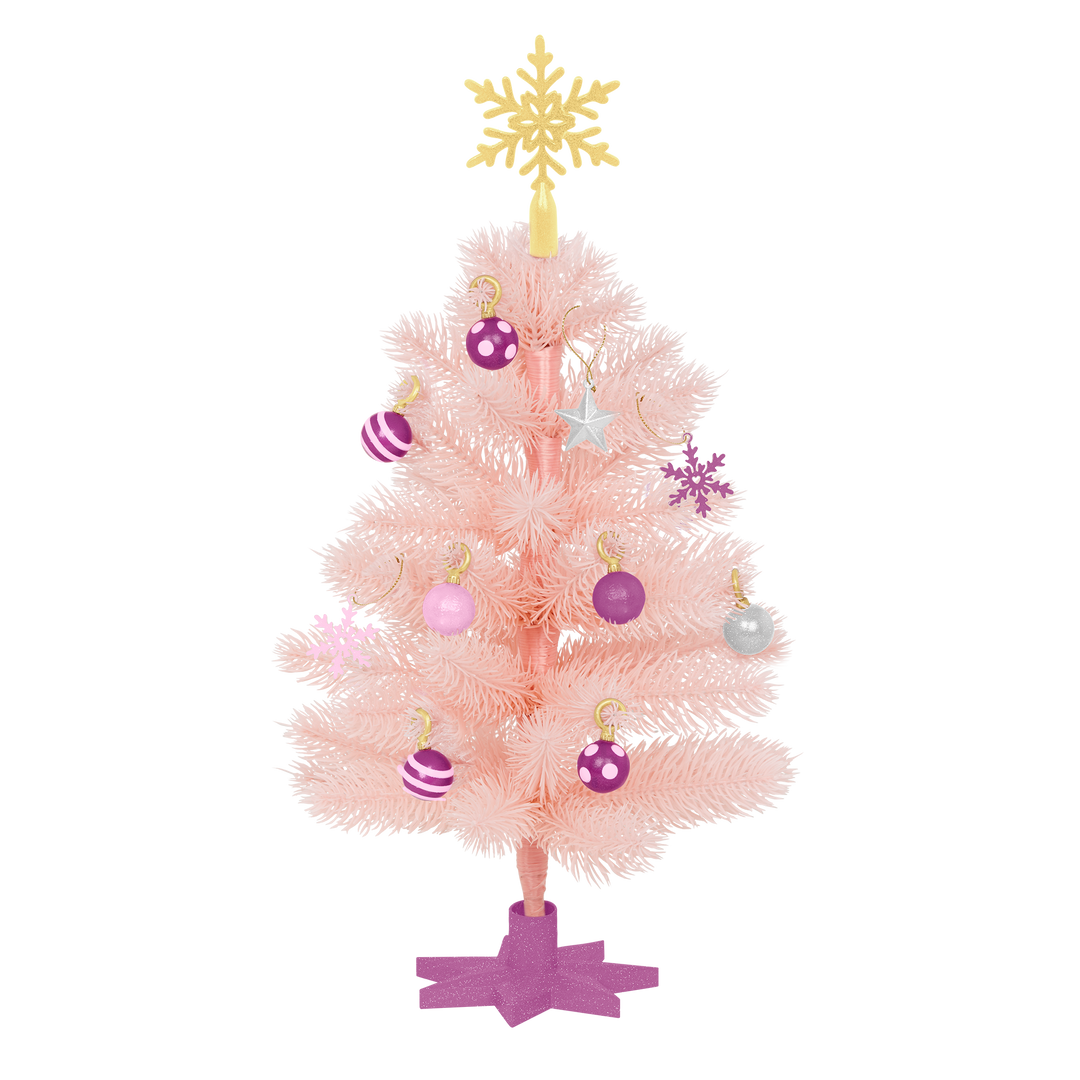 Our Generation Snowflakes & Sparkles Holiday Tree for 18-inch Dolls