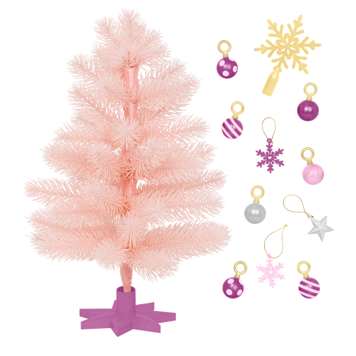 Our Generation Snowflakes & Sparkles Holiday Tree for 18-inch Dolls