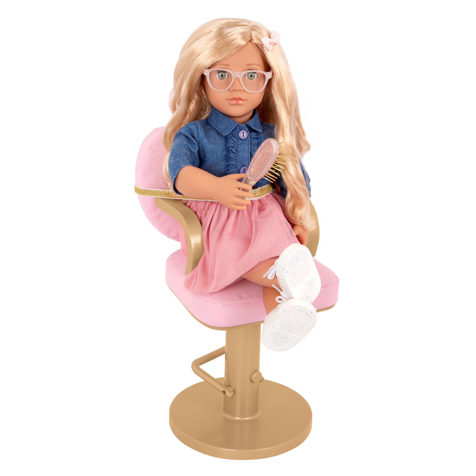 Doll Playsets American Girl Doll Beauty Salon Chair Doll Salon Set