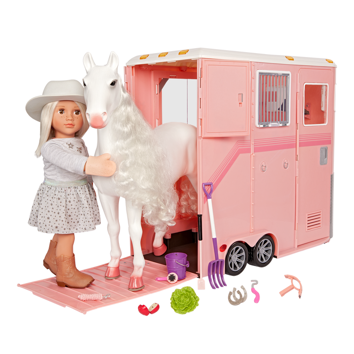 Our Generation Mane to Travel Horse Trailer Set for 18" Dolls