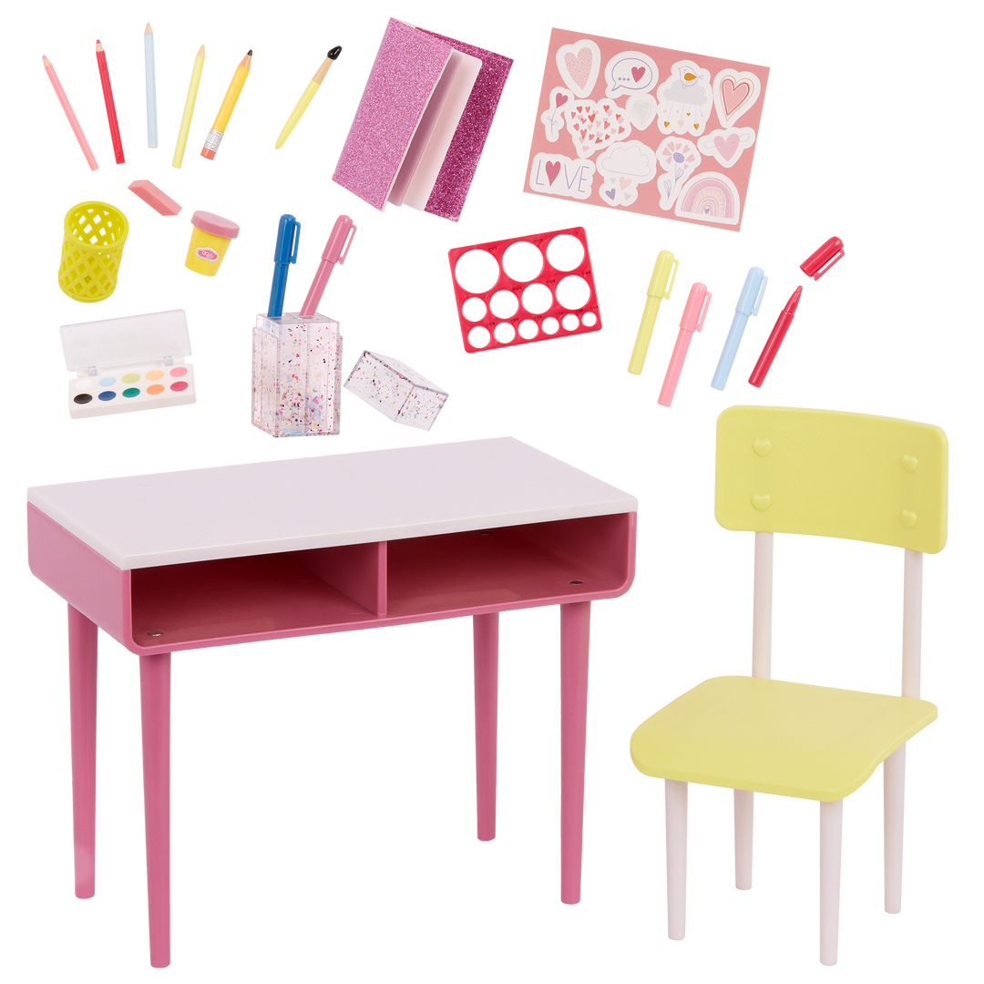 Imagination Station Doll Desk Chair Set Our Generation – Our