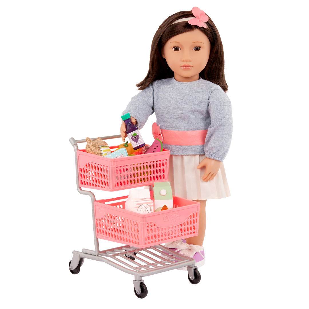 Supermarket Play Doll Grocery Cart Our Generation – Our