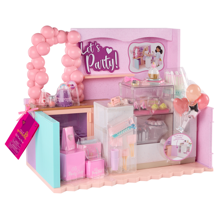 Cake Shop Playset & Party Supplies for 18" Dolls