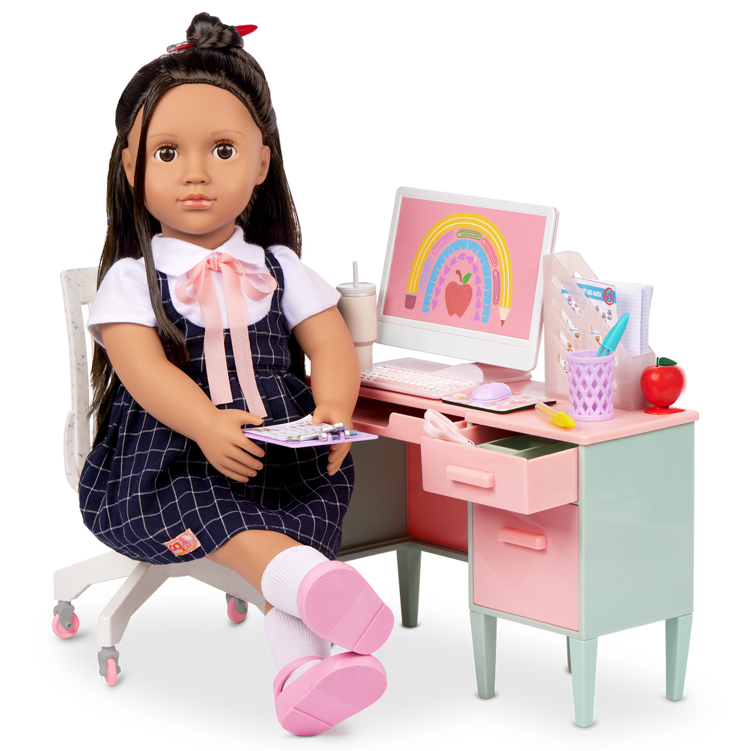 Our Generation Class in Session School Desk Set for 46 cm Dolls