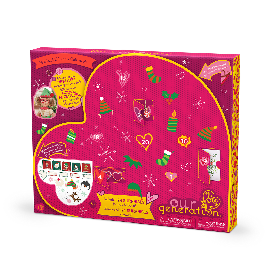 Our Generation Holiday Elf Surprise Advent Calendar