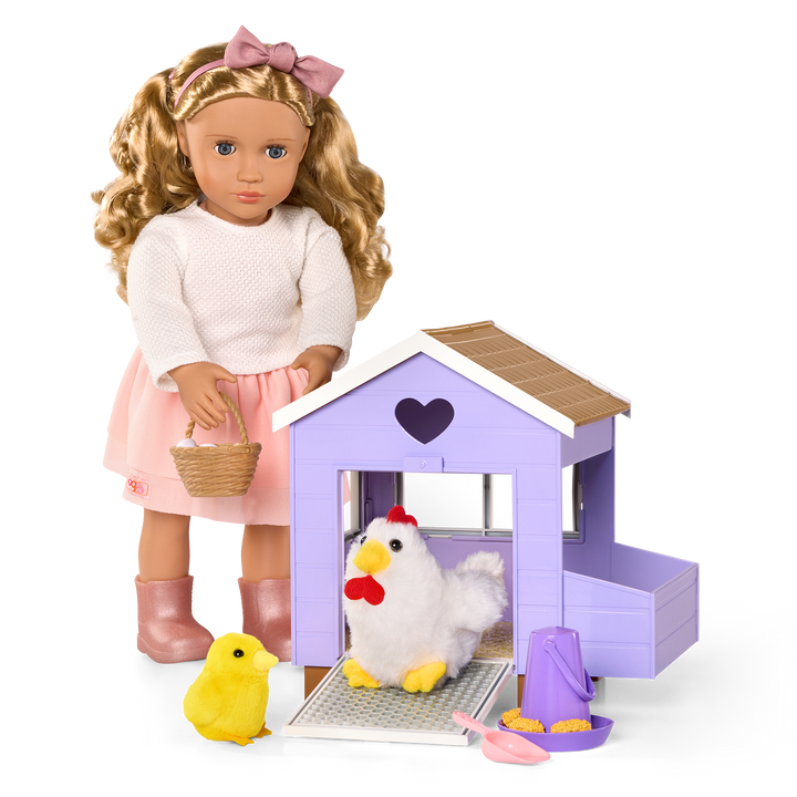 Our Generation Chicken Coop Playset for 18-inch Dolls