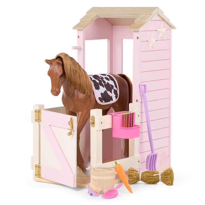 Our Generation Happy Hooves Barn Playset for 18-inch Dolls