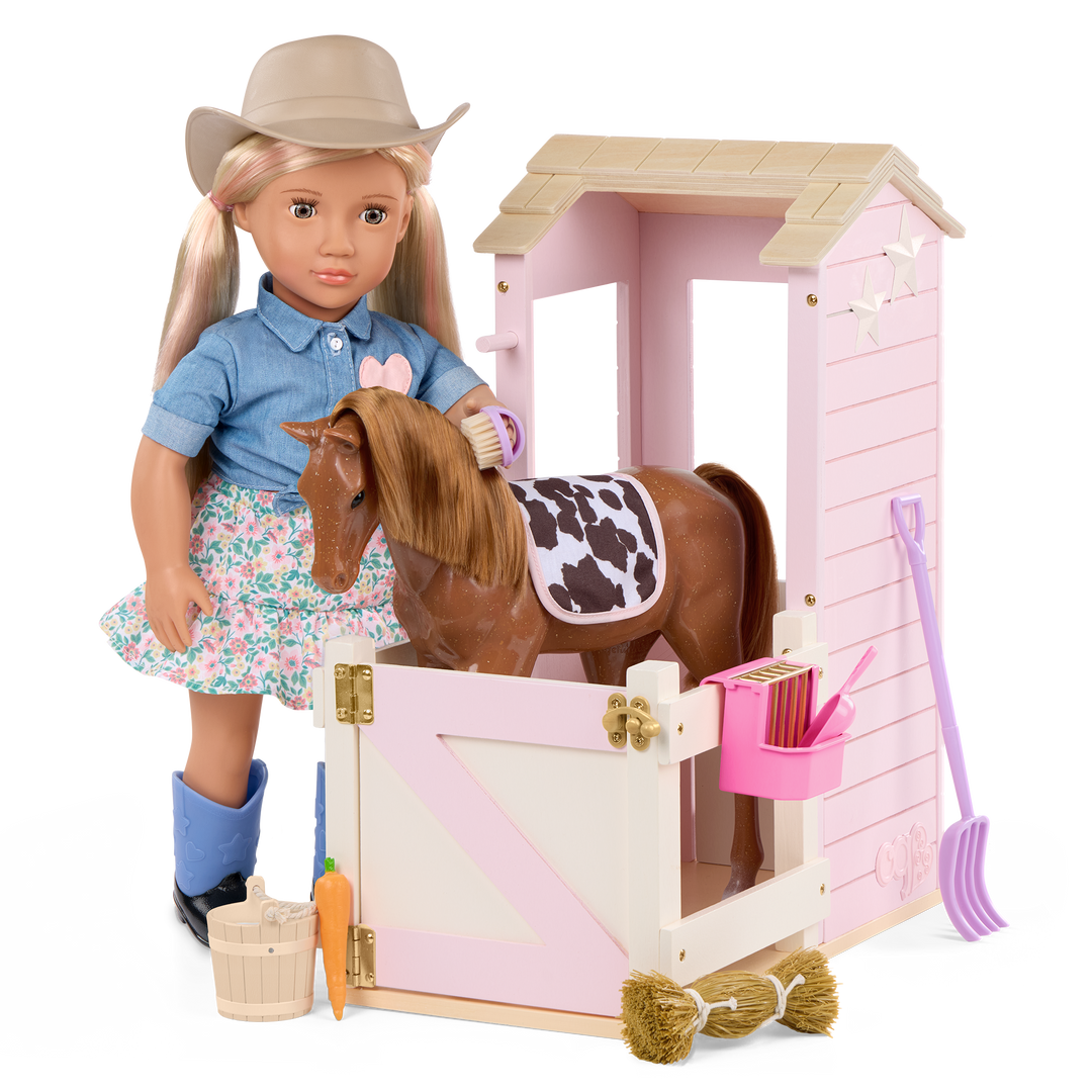 Our Generation Happy Hooves Barn Playset for 18-inch Dolls